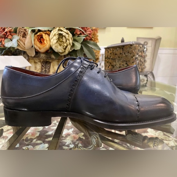 BLUE SOLE SHOES Lutisburg Navy Lace Up Dress Shoes (12) - Picture 7 of 12